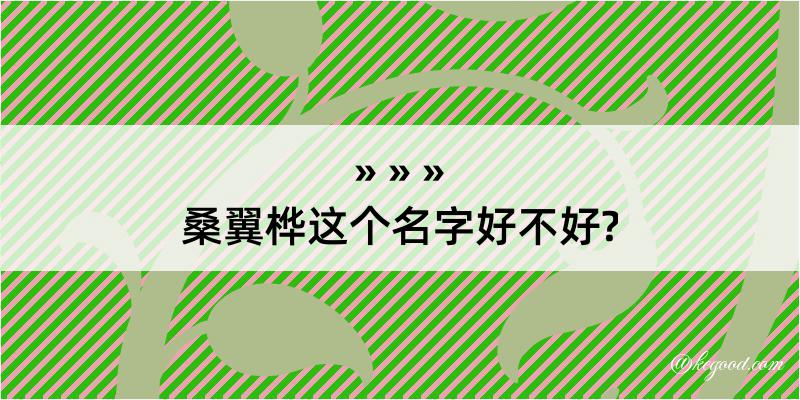 桑翼桦这个名字好不好?