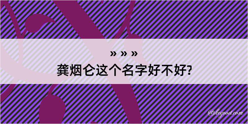 龚烟仑这个名字好不好?