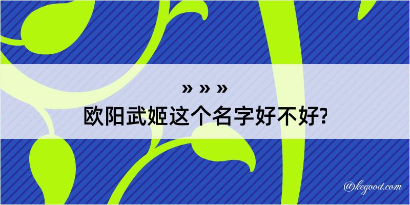 欧阳武姬这个名字好不好?