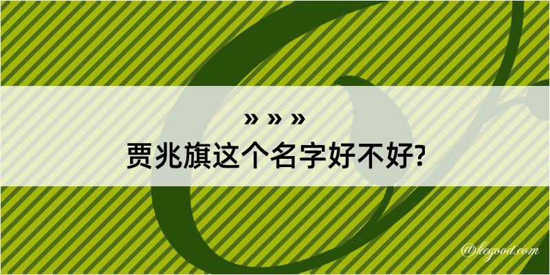 贾兆旗这个名字好不好?