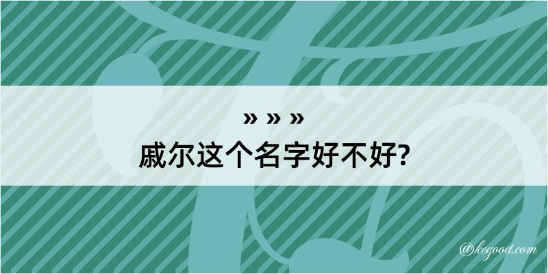 戚尔这个名字好不好?