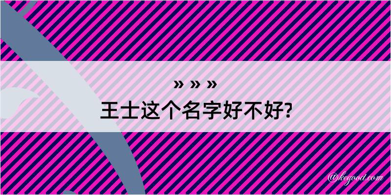 王士这个名字好不好?