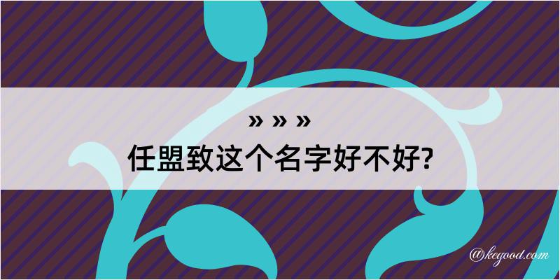 任盟致这个名字好不好?