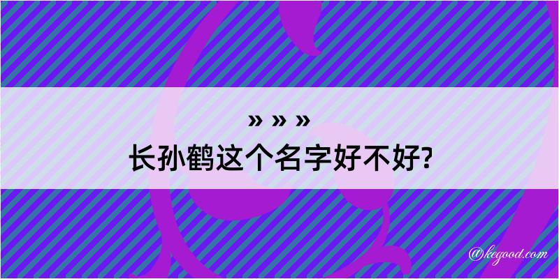 长孙鹤这个名字好不好?