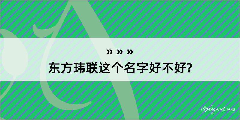 东方玮联这个名字好不好?