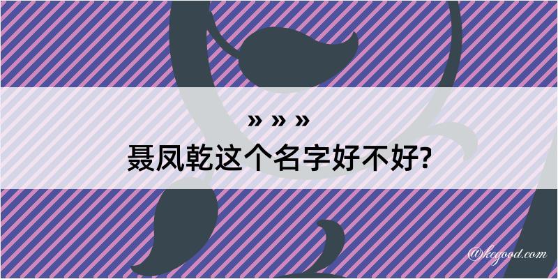 聂凤乾这个名字好不好?