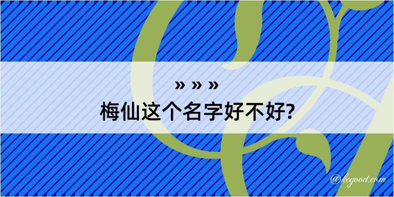 梅仙这个名字好不好?