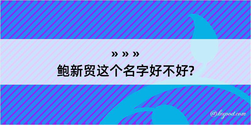 鲍新贸这个名字好不好?