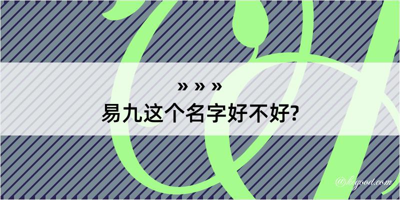 易九这个名字好不好?