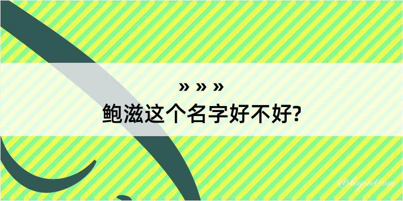 鲍滋这个名字好不好?