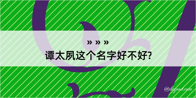 谭太夙这个名字好不好?