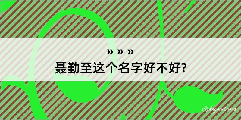 聂勤至这个名字好不好?