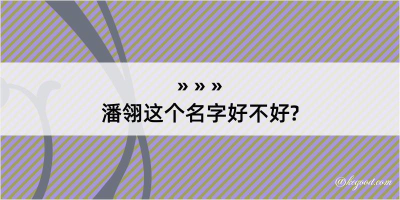 潘翎这个名字好不好?