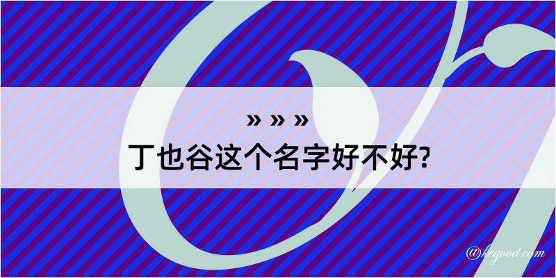 丁也谷这个名字好不好?