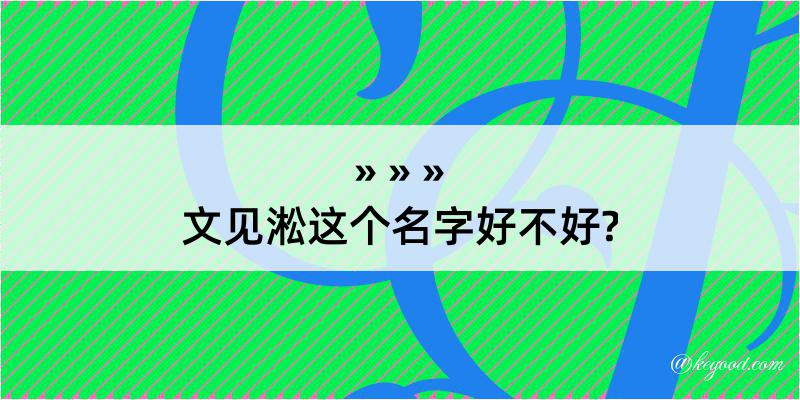 文见淞这个名字好不好?