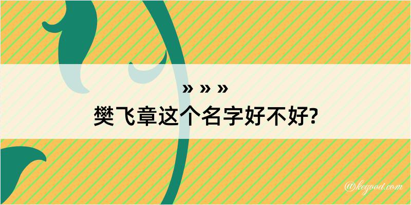 樊飞章这个名字好不好?