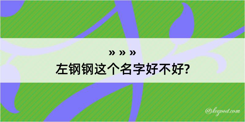 左钢钢这个名字好不好?