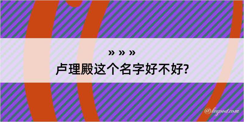 卢理殿这个名字好不好?