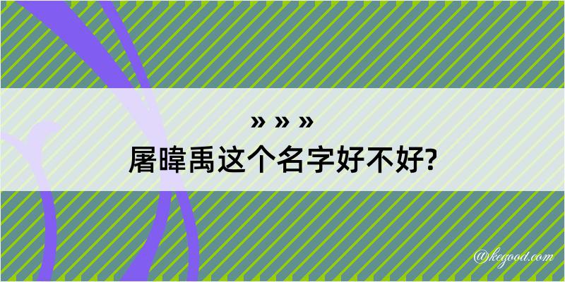 屠暐禹这个名字好不好?