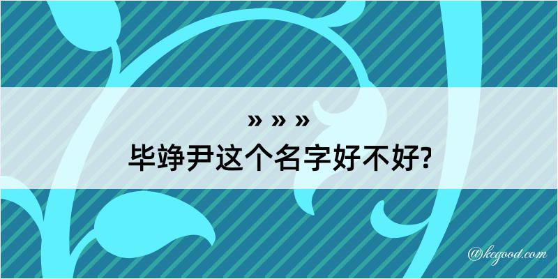 毕竫尹这个名字好不好?