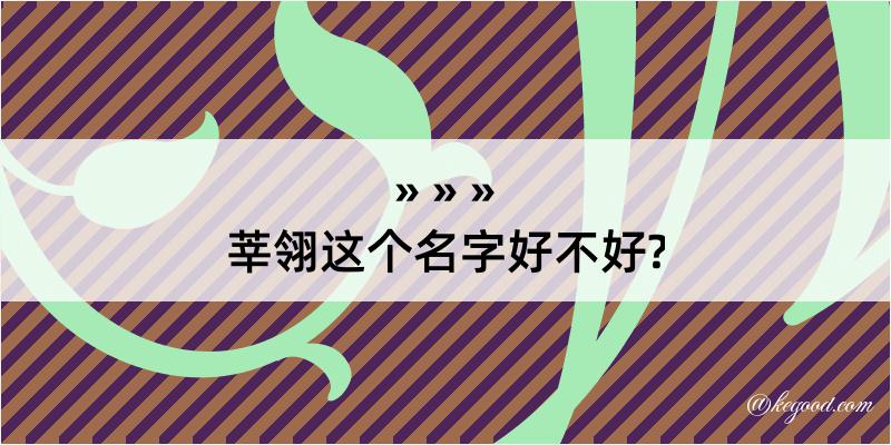 莘翎这个名字好不好?