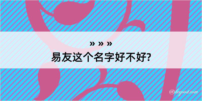 易友这个名字好不好?