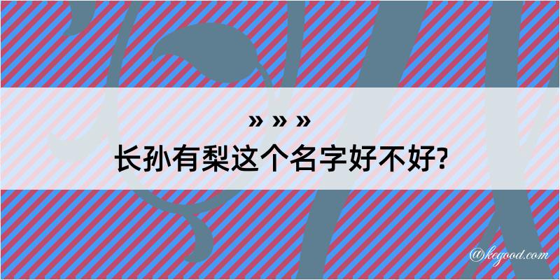 长孙有梨这个名字好不好?