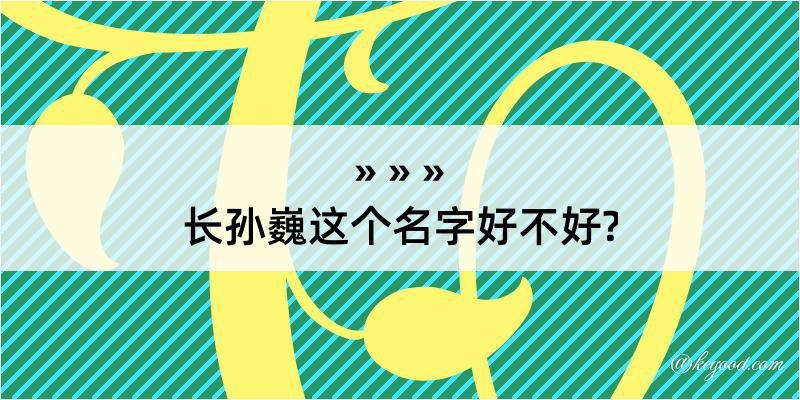 长孙巍这个名字好不好?