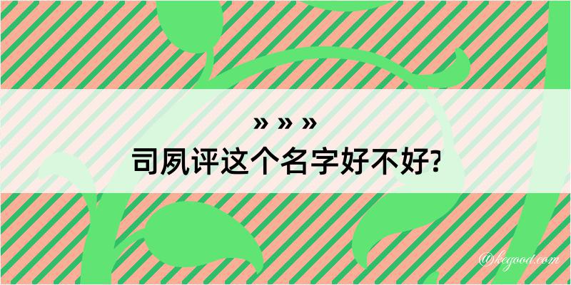 司夙评这个名字好不好?