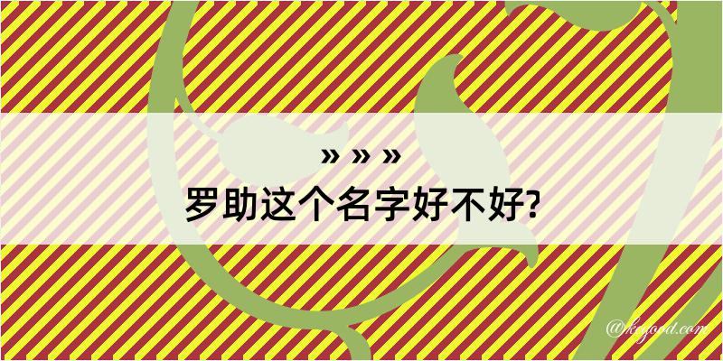 罗助这个名字好不好?