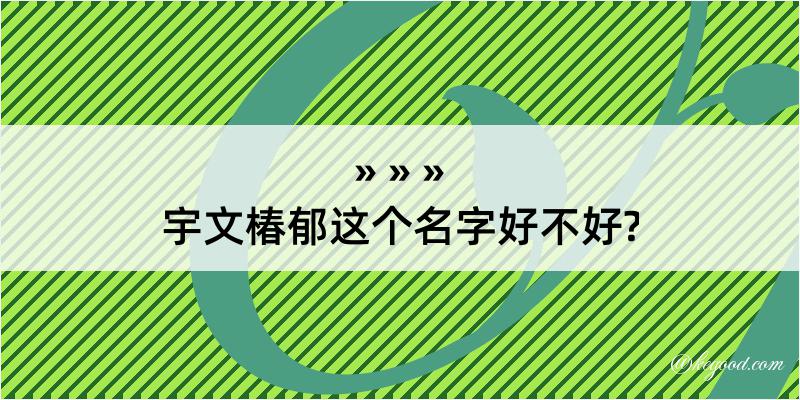 宇文椿郁这个名字好不好?