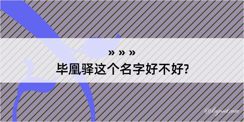 毕凰驿这个名字好不好?