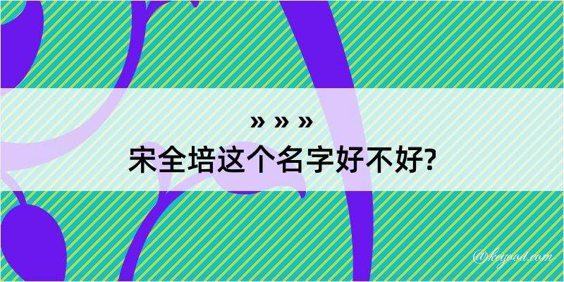 宋全培这个名字好不好?