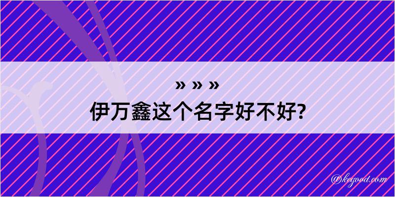 伊万鑫这个名字好不好?