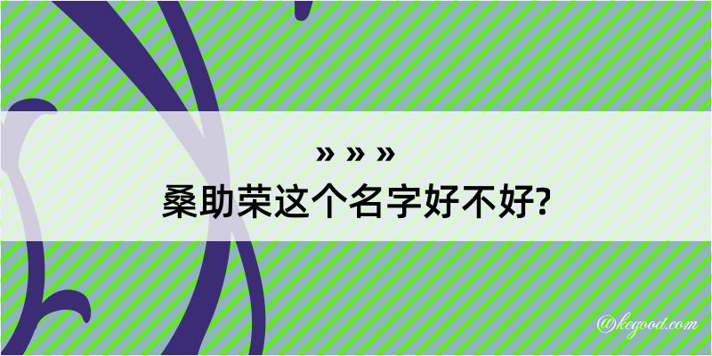 桑助荣这个名字好不好?