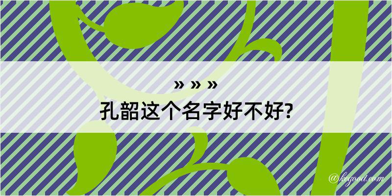 孔韶这个名字好不好?