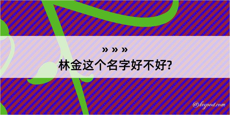 林金这个名字好不好?