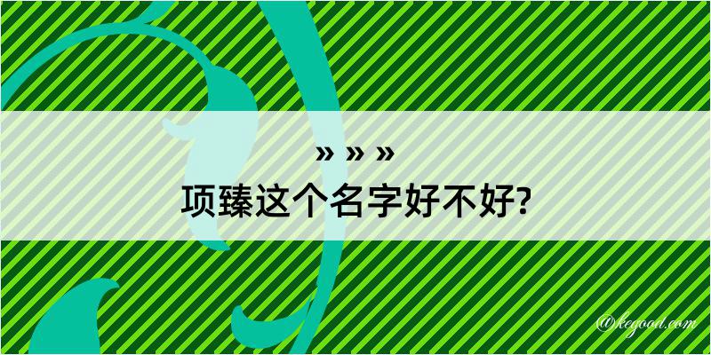 项臻这个名字好不好?