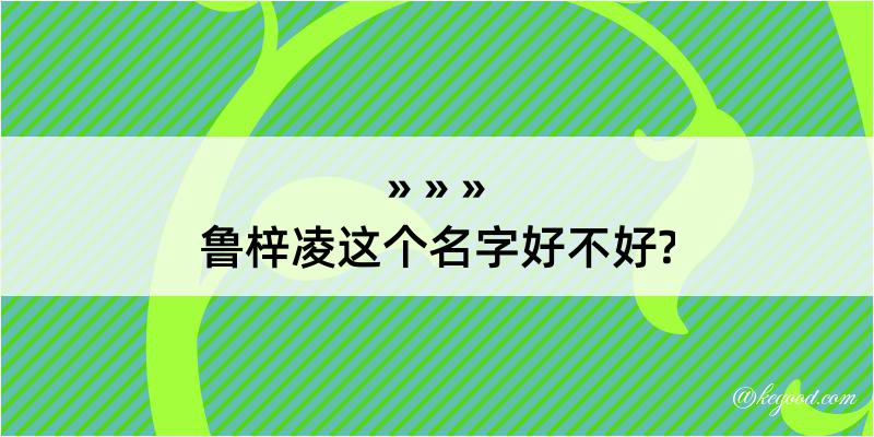 鲁梓凌这个名字好不好?