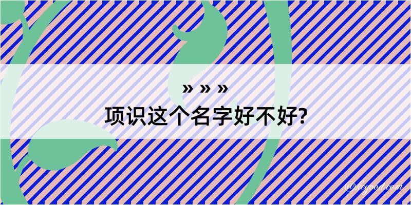 项识这个名字好不好?