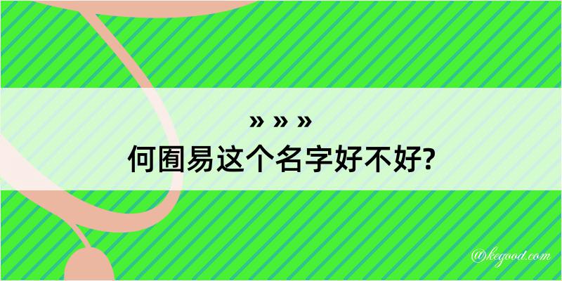 何囿易这个名字好不好?