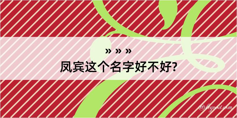 凤宾这个名字好不好?