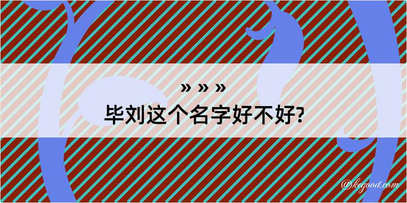 毕刘这个名字好不好?