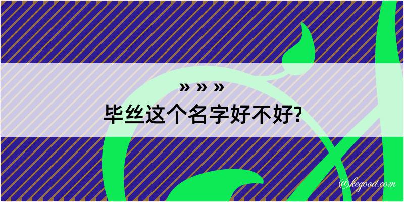 毕丝这个名字好不好?