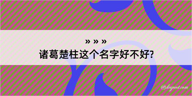 诸葛楚柱这个名字好不好?