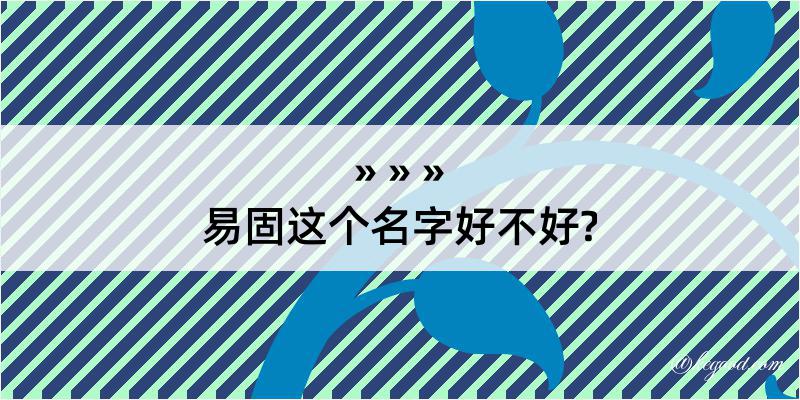 易固这个名字好不好?