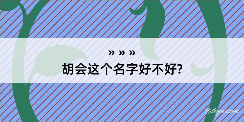 胡会这个名字好不好?