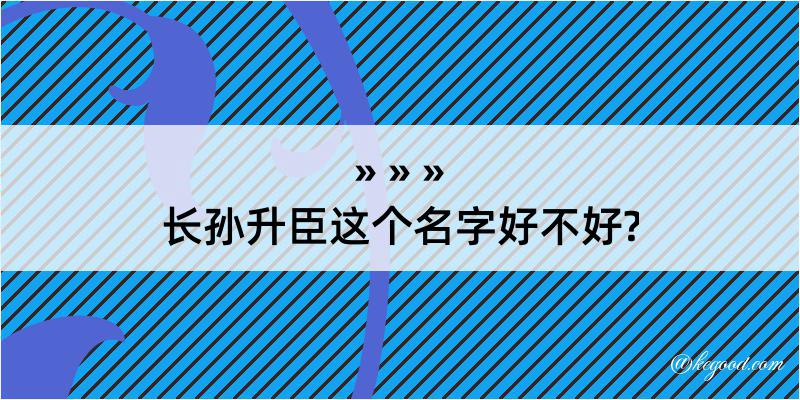 长孙升臣这个名字好不好?