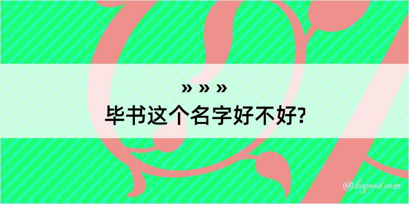 毕书这个名字好不好?