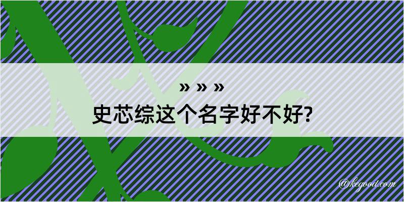 史芯综这个名字好不好?